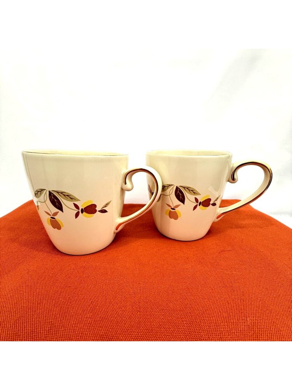 Hall Autumn Leaf 12oz Coffee Mug 2 Limited Edition China Specialties New - Picture 1 of 14
